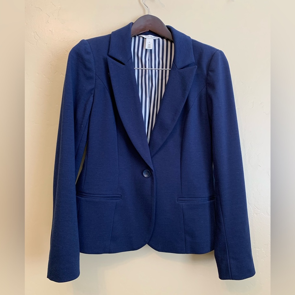 White House Black Market Blue Blazer